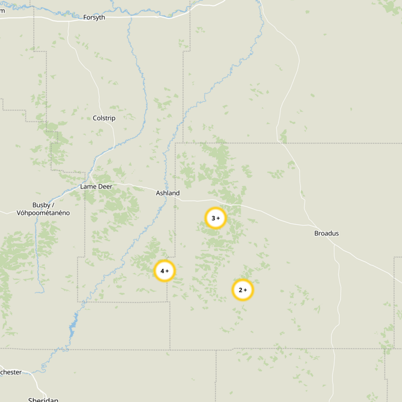 Powder River County Static Map