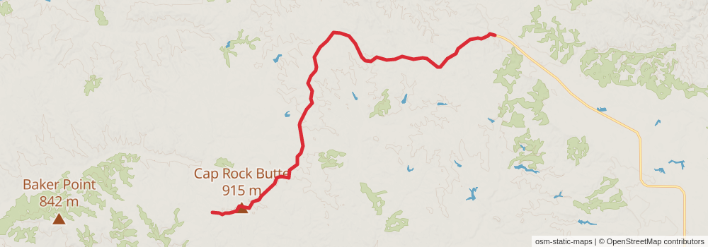 American Perimeter Trail - Rocky Mountains Primary stage 22 Map