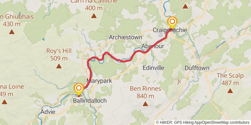 Speyside Way stage 3 Map