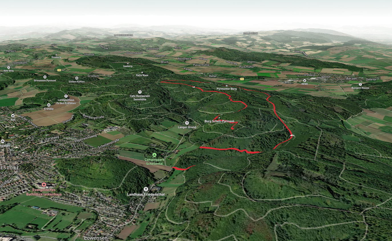 Pyrmonter Berg and Schellenturm Loop