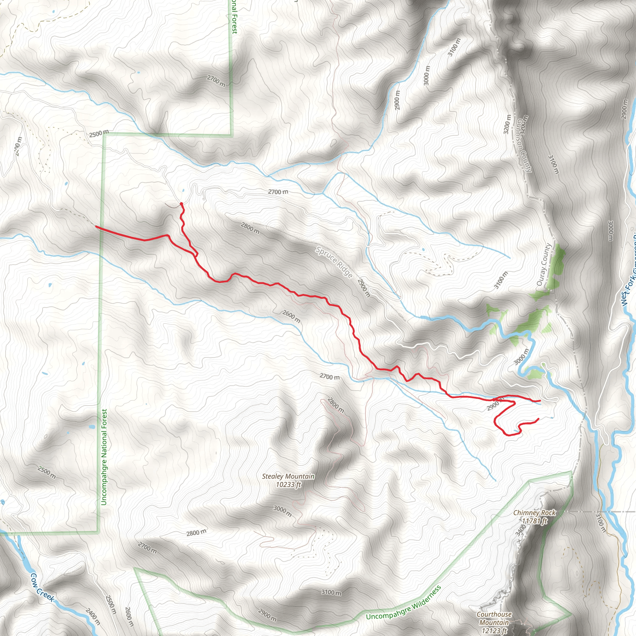Old Owl Creek Trail mobile static map