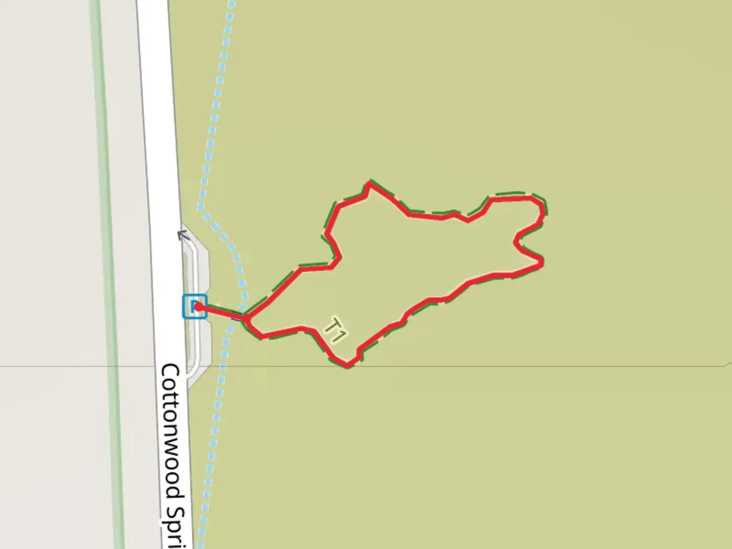 An image depicting the trail Bajada Trail and its surrounding area.