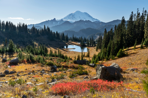 An image depicting the trail Shellrock Peak via Russel Ridge Trail and its surrounding area.
