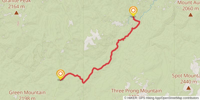 Idaho Centennial Trail stage 40 Map