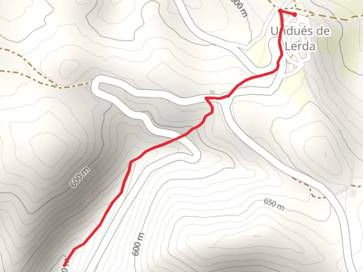 An image depicting the trail Undués de Lerda- Camino de Salinas PR Z 113 and its surrounding area.
