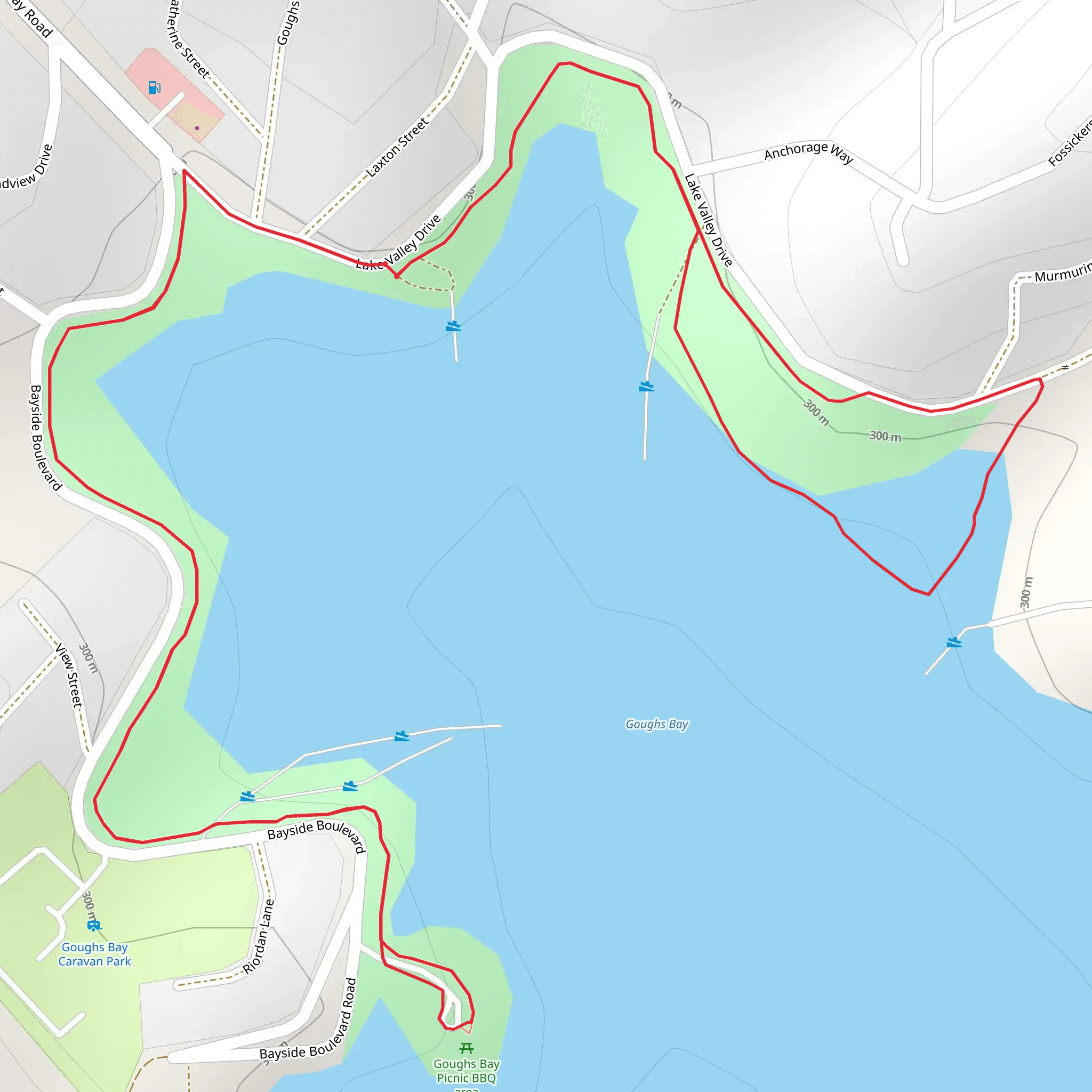 Goughs Bay Loop Walk mobile static map