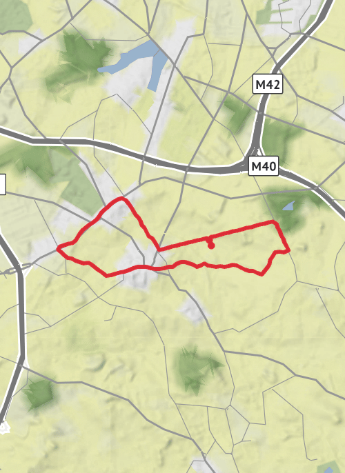 Umberslade Loop with Charlie mobile static map