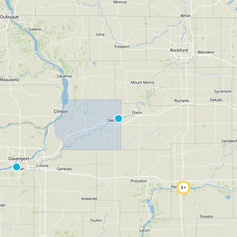 Whiteside County Static Map