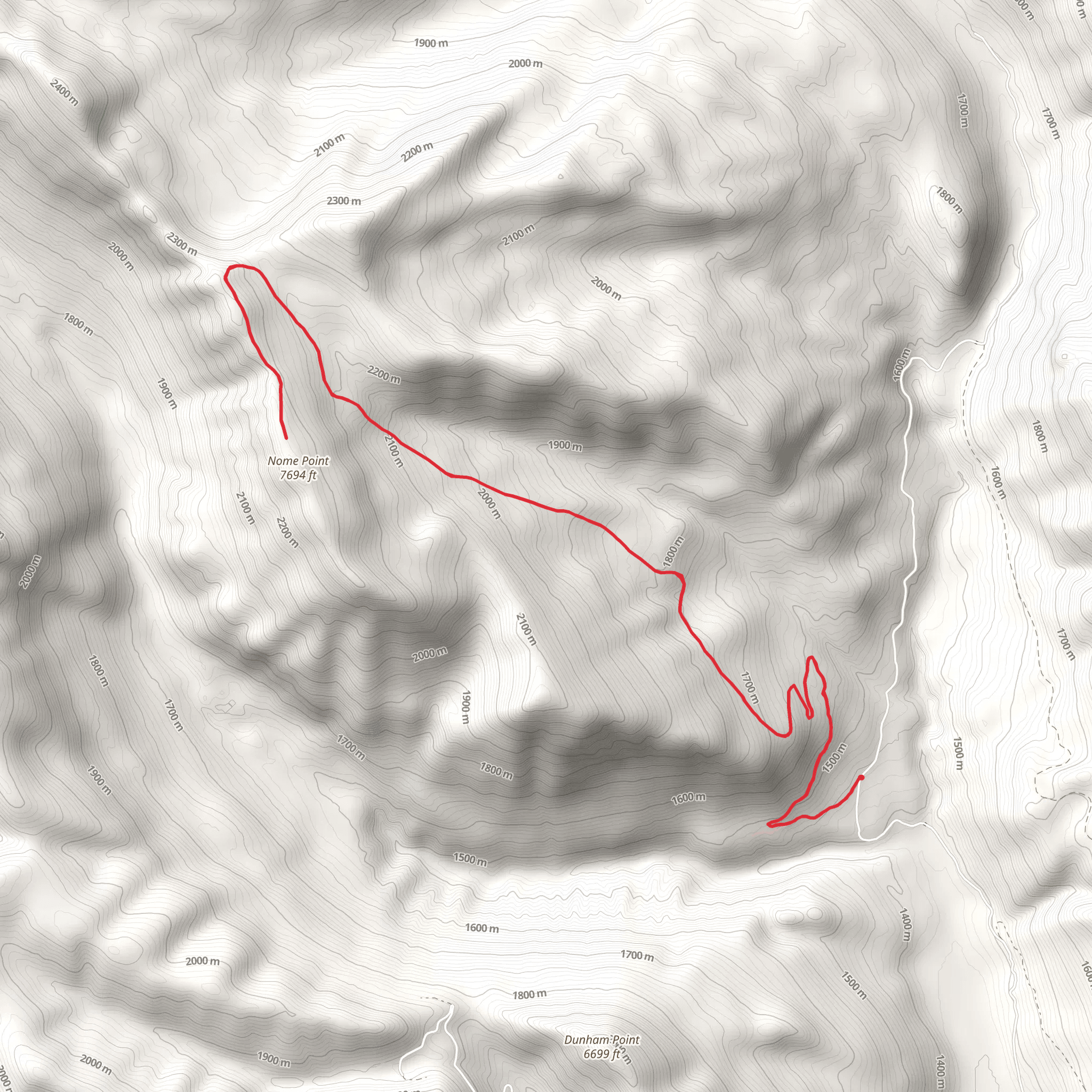 Nome Point Trail mobile static map