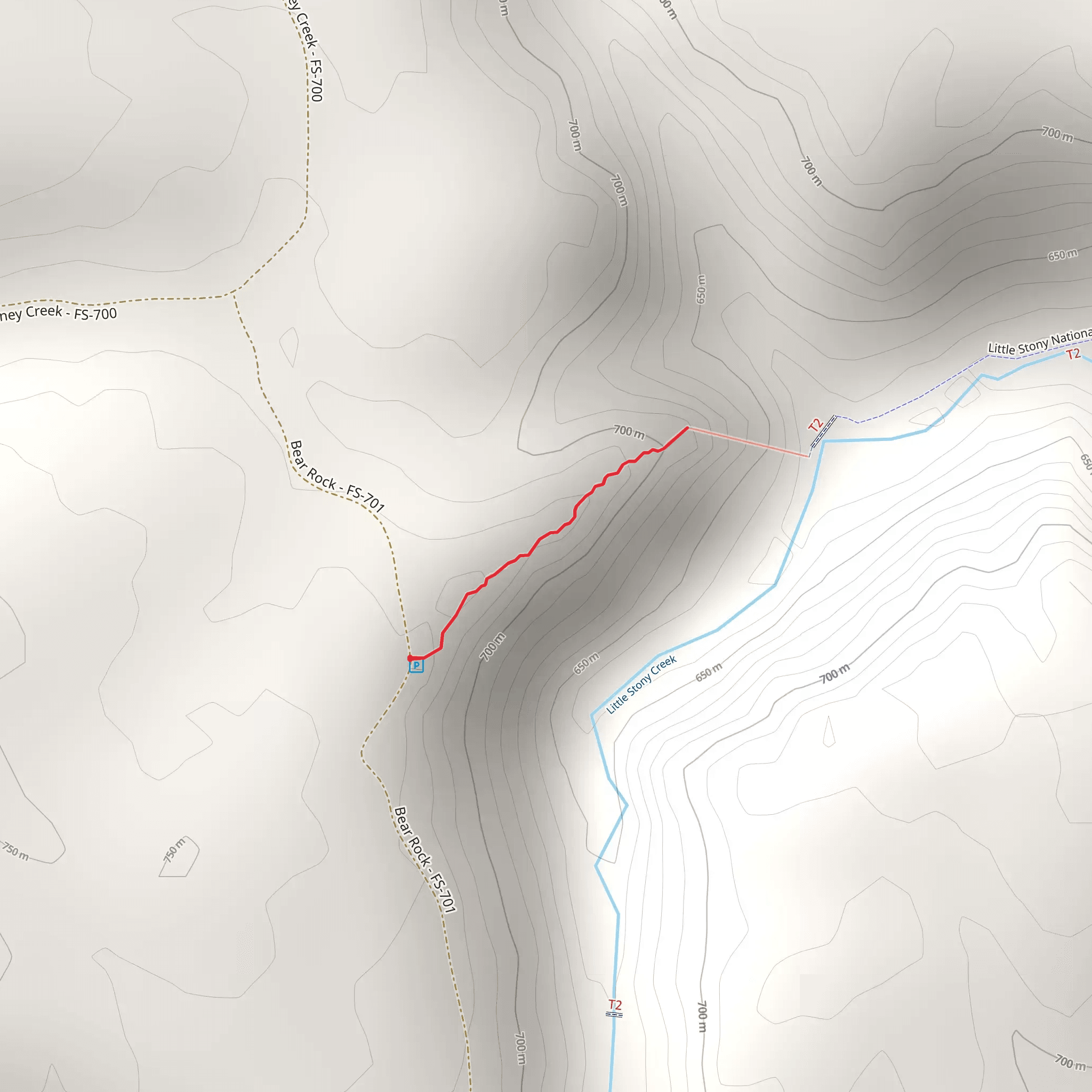 Bear Rock mobile static map