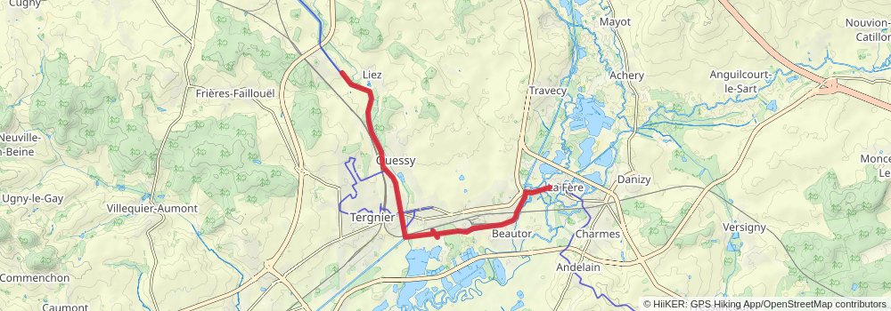 Via Francigena stage 20 Map