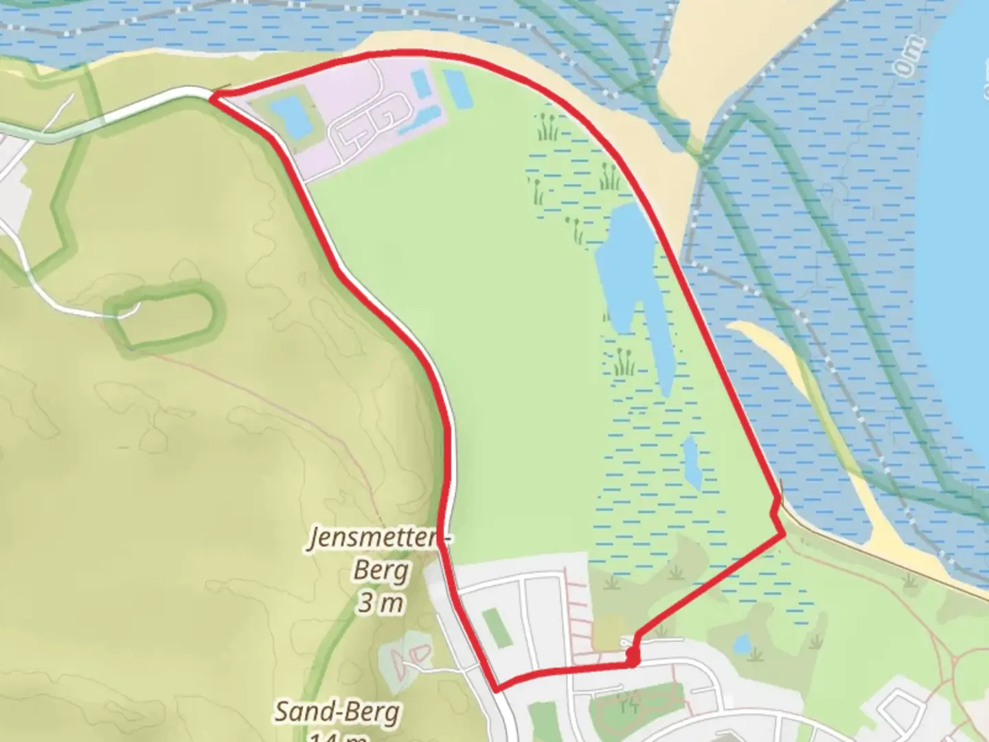 An image depicting the trail List Loop and its surrounding area.