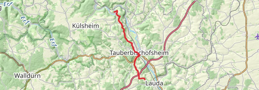 Romantische Straße stage 4 Map