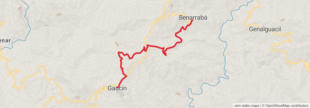 GR 141 Gran Senda de la Serranía de Ronda stage 4 Map