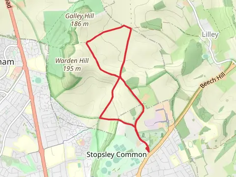 Whitehill Wood via Chiltern Way and John Bunyan Trail