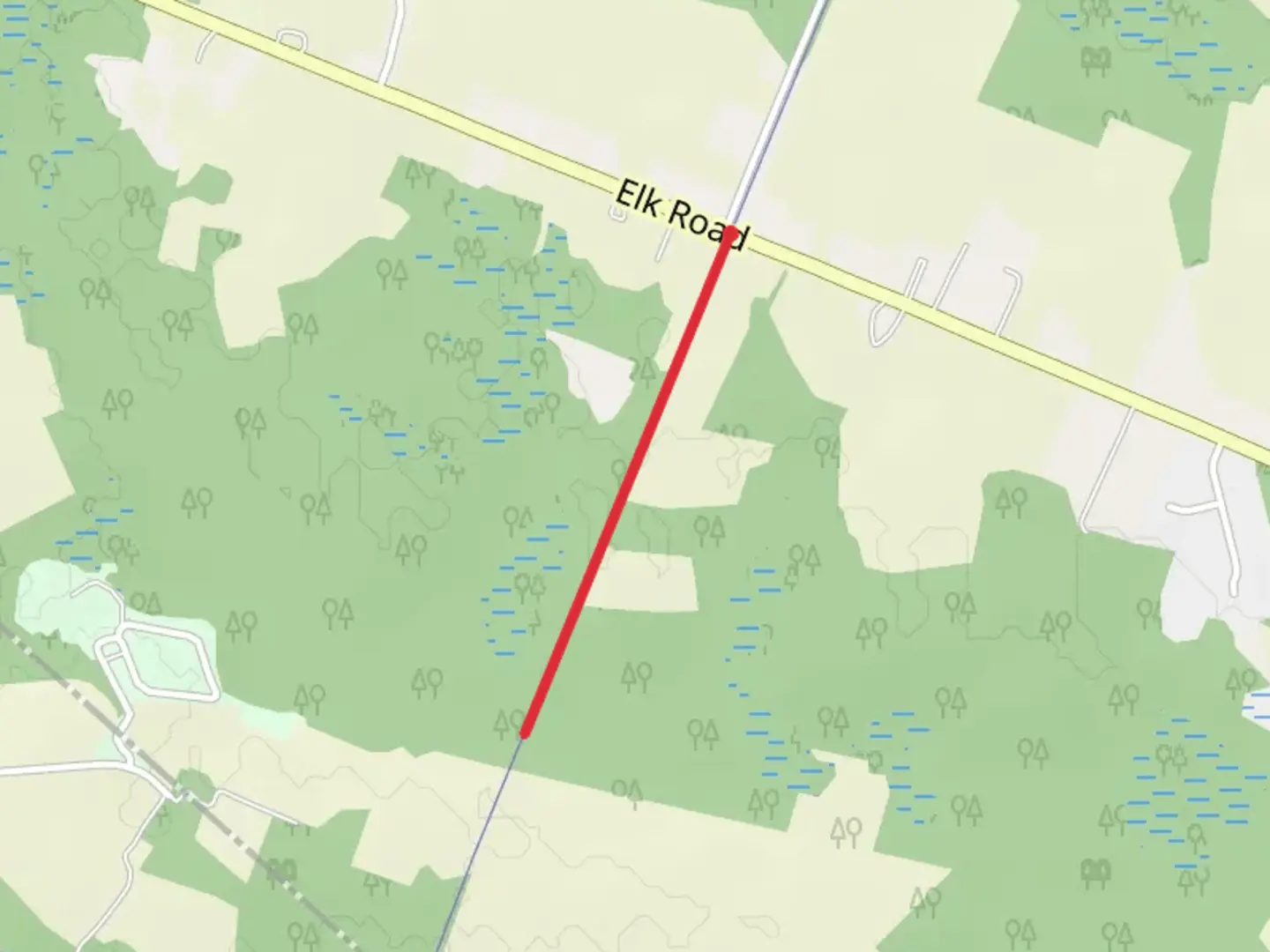 An image depicting the trail Elephant Swamp Trail and its surrounding area.