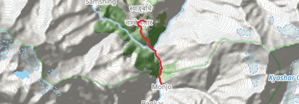 Everest Base Camp Trek stage 2 Map