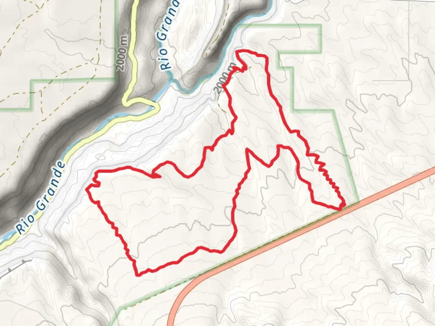 An image depicting the trail Rift Valley Loop Trail and its surrounding area.