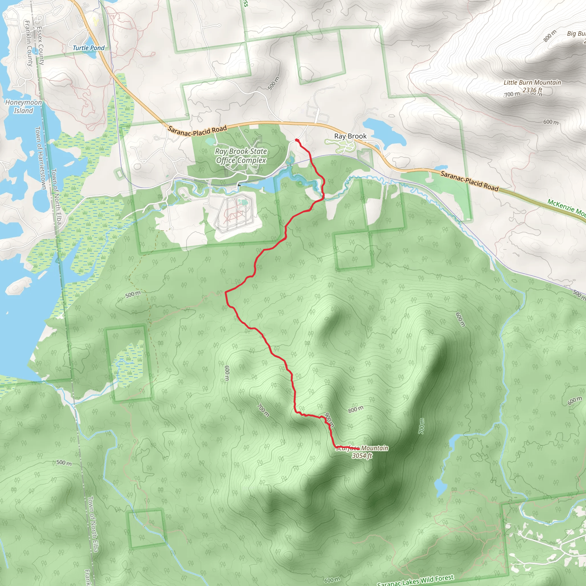 Scarface Mountain Trail mobile static map