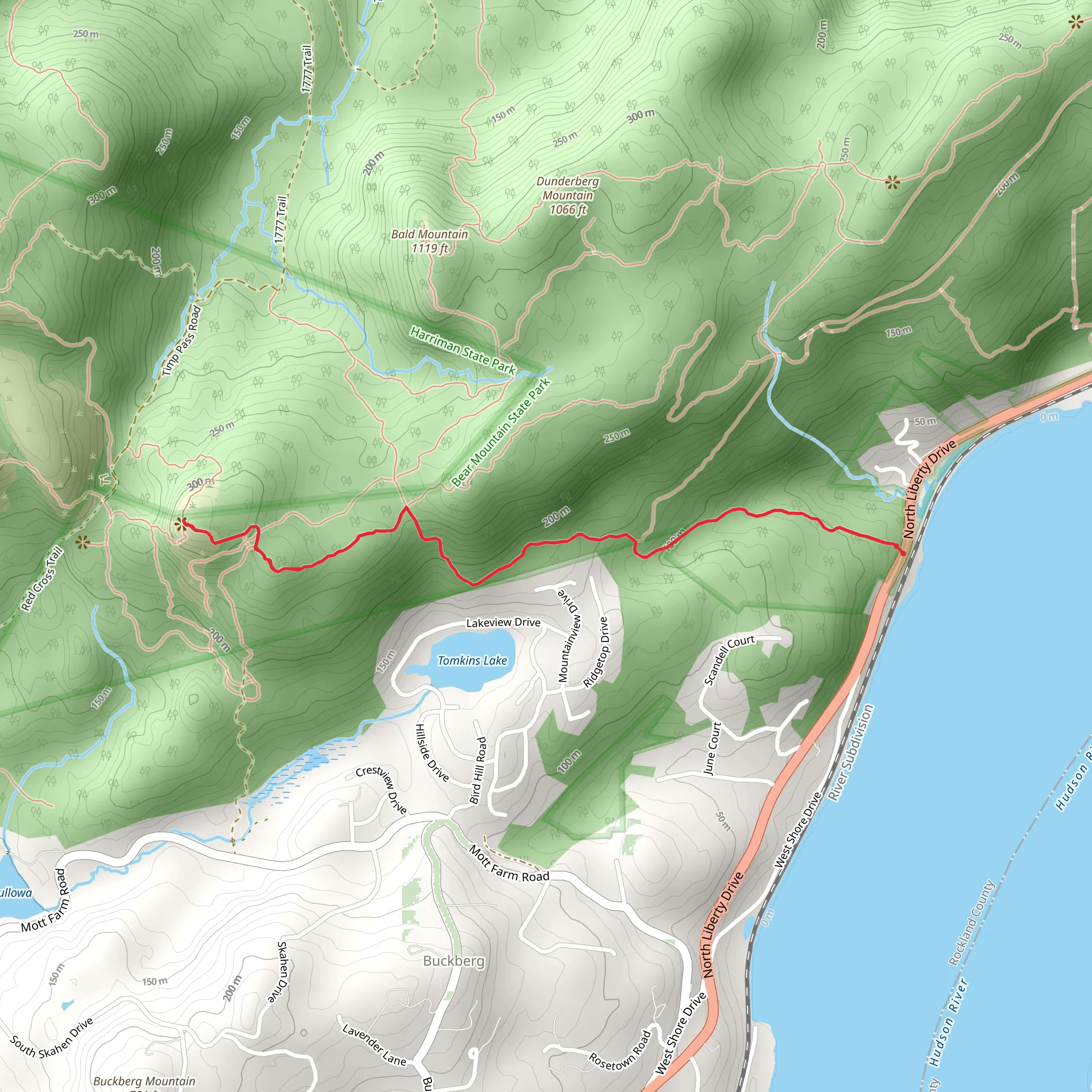 The Timp Summit via 1777 Trail mobile static map