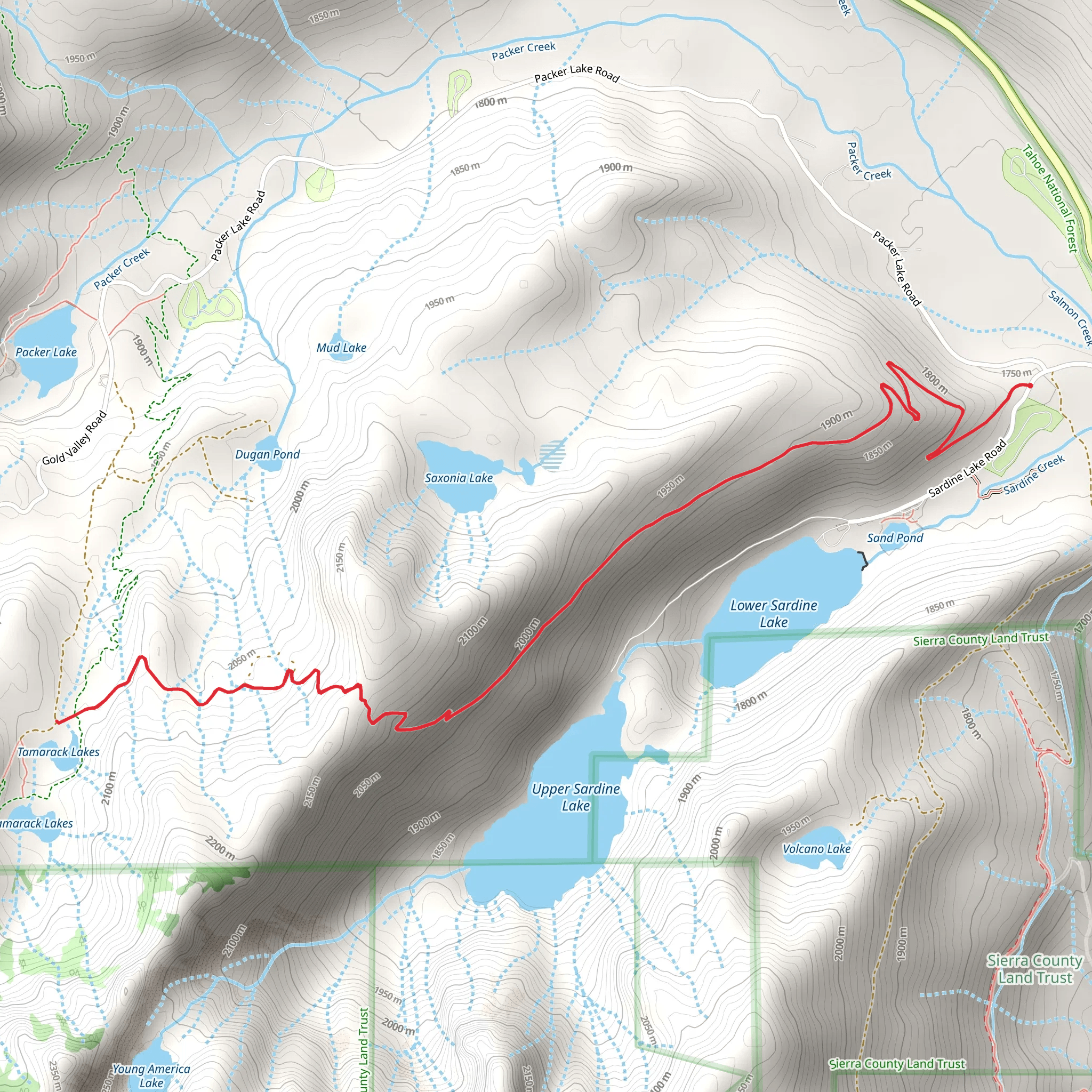 Tamarack Connection and Water System Road mobile static map
