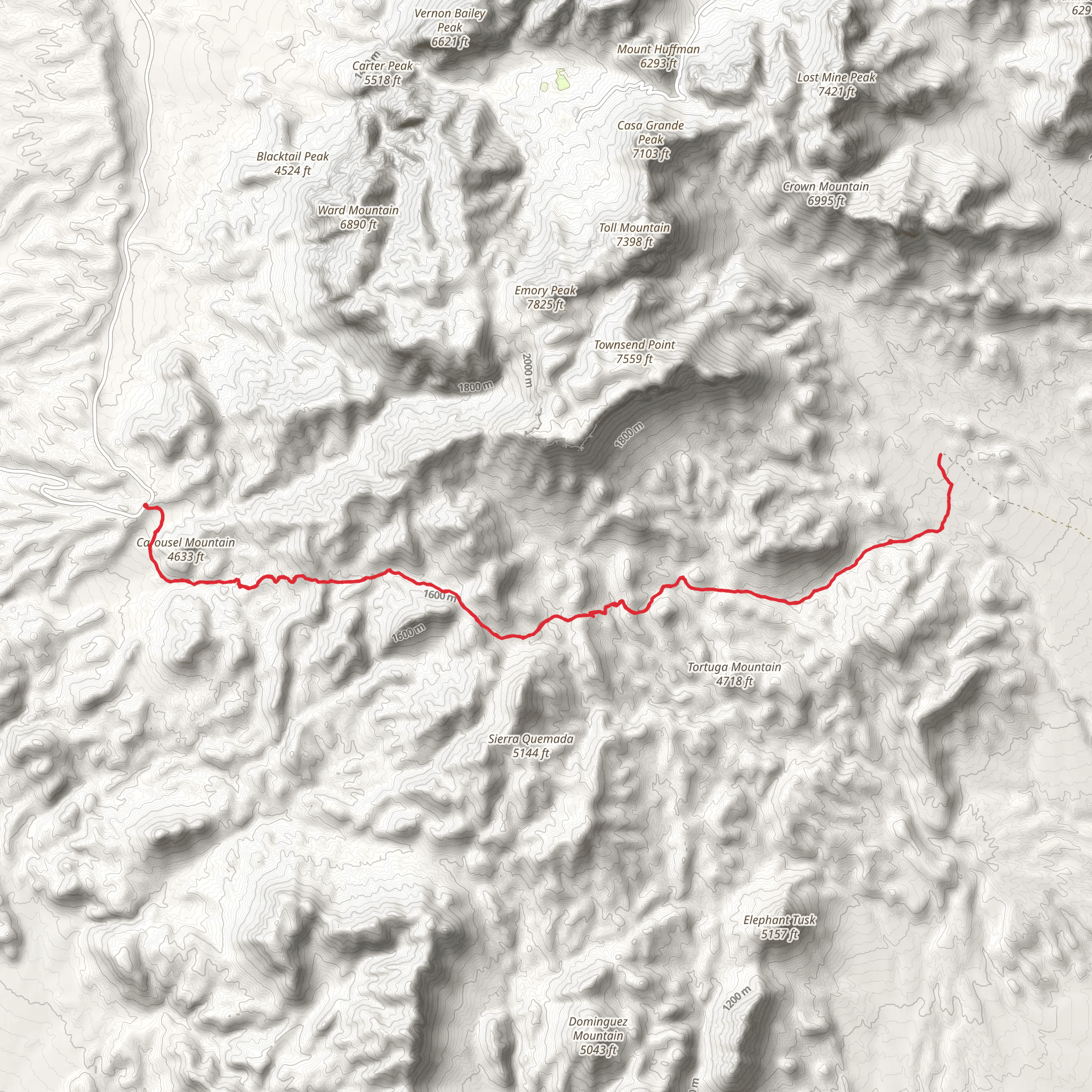 Dodson Trail mobile static map