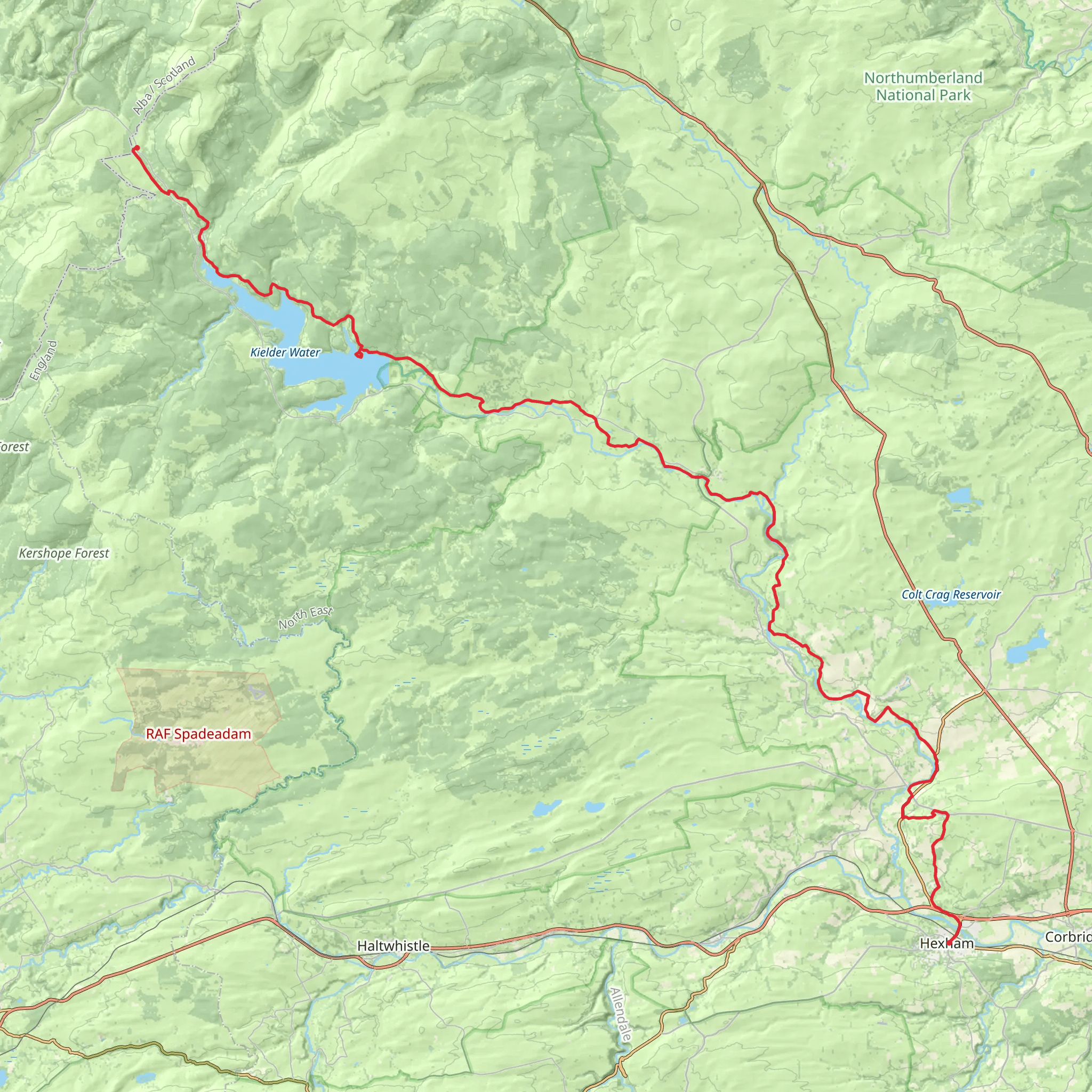River Tyne Walk - North mobile static map