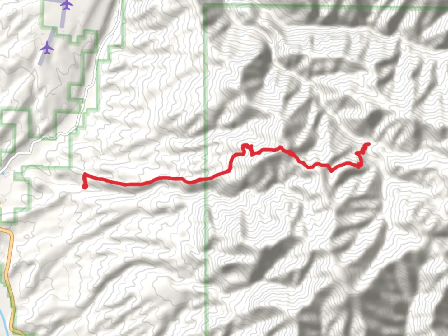 An image depicting the trail Little Whitewater Trail and its surrounding area.