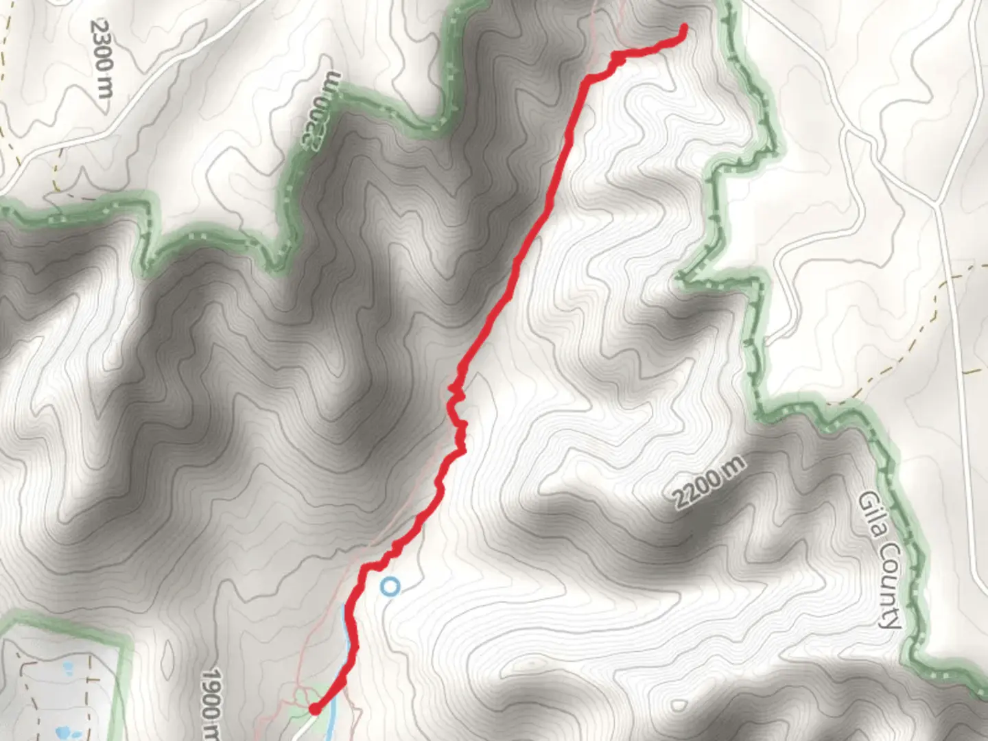 An image depicting the trail Arizona Trail from Washington Park and its surrounding area.