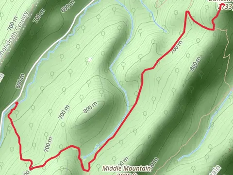Duncan Knob via Scothorn Gap Trail
