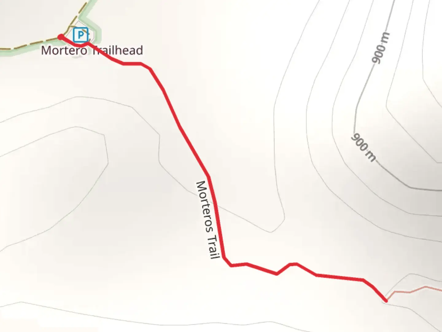 An image depicting the trail Mortero Trail and its surrounding area.