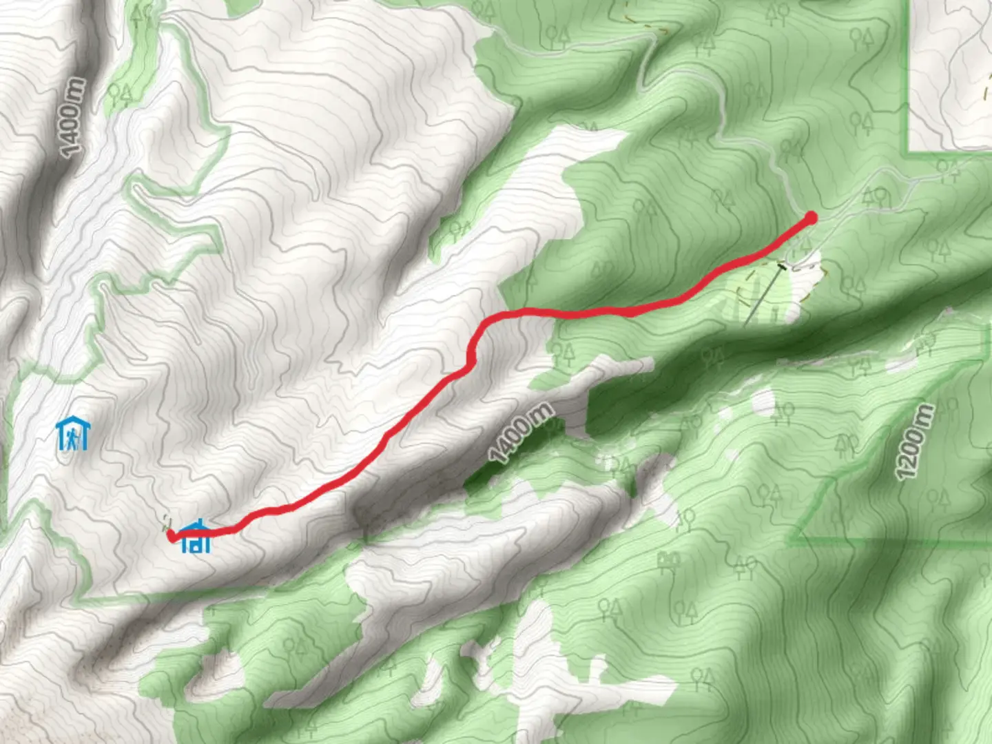An image depicting the trail Tilly Jane Creek and its surrounding area.