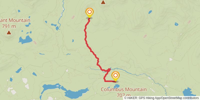 Appalachian Trail stage 206 Map