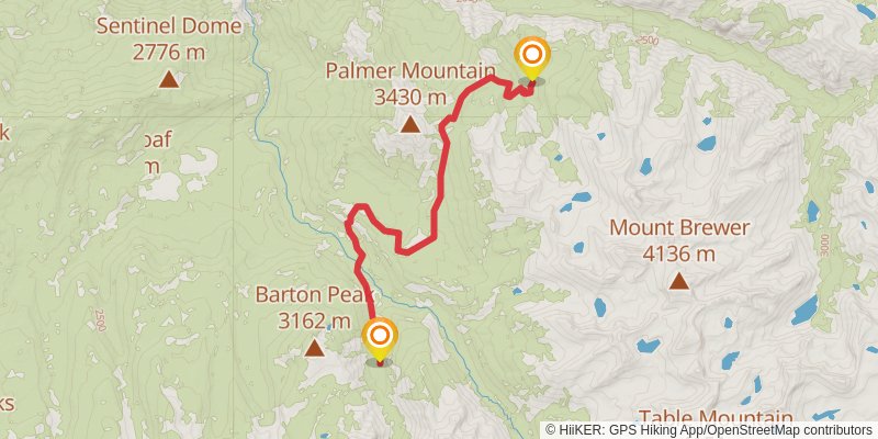 Theodore Solomons Trail stage 16 Map