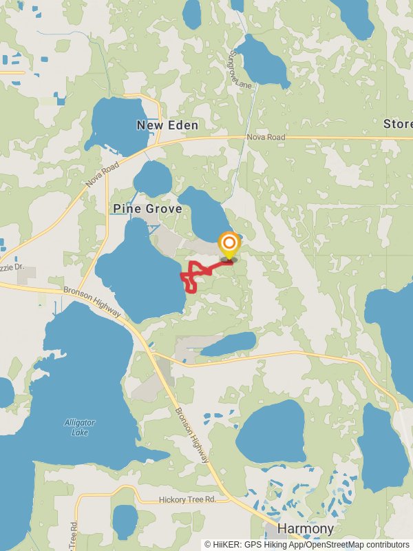 Mount Collins and North Loop Trail mobile static map