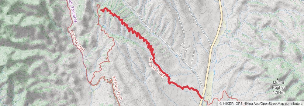 Arizona Trail stage 6 Map