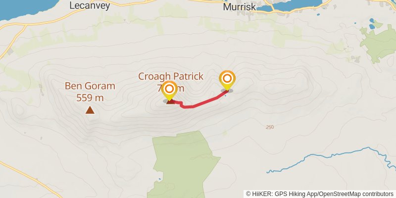 Tochar Phadraig spur 1 Map