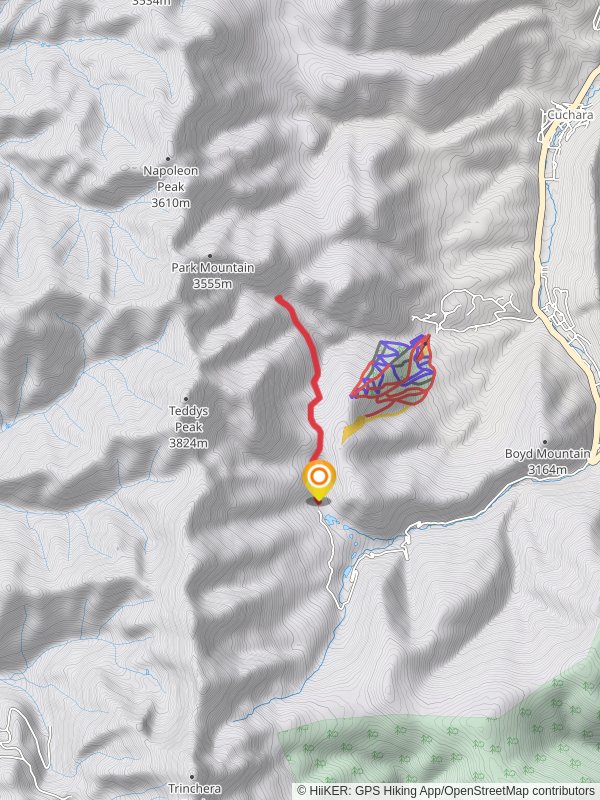 Indian Creek Trail Out and Back mobile static map