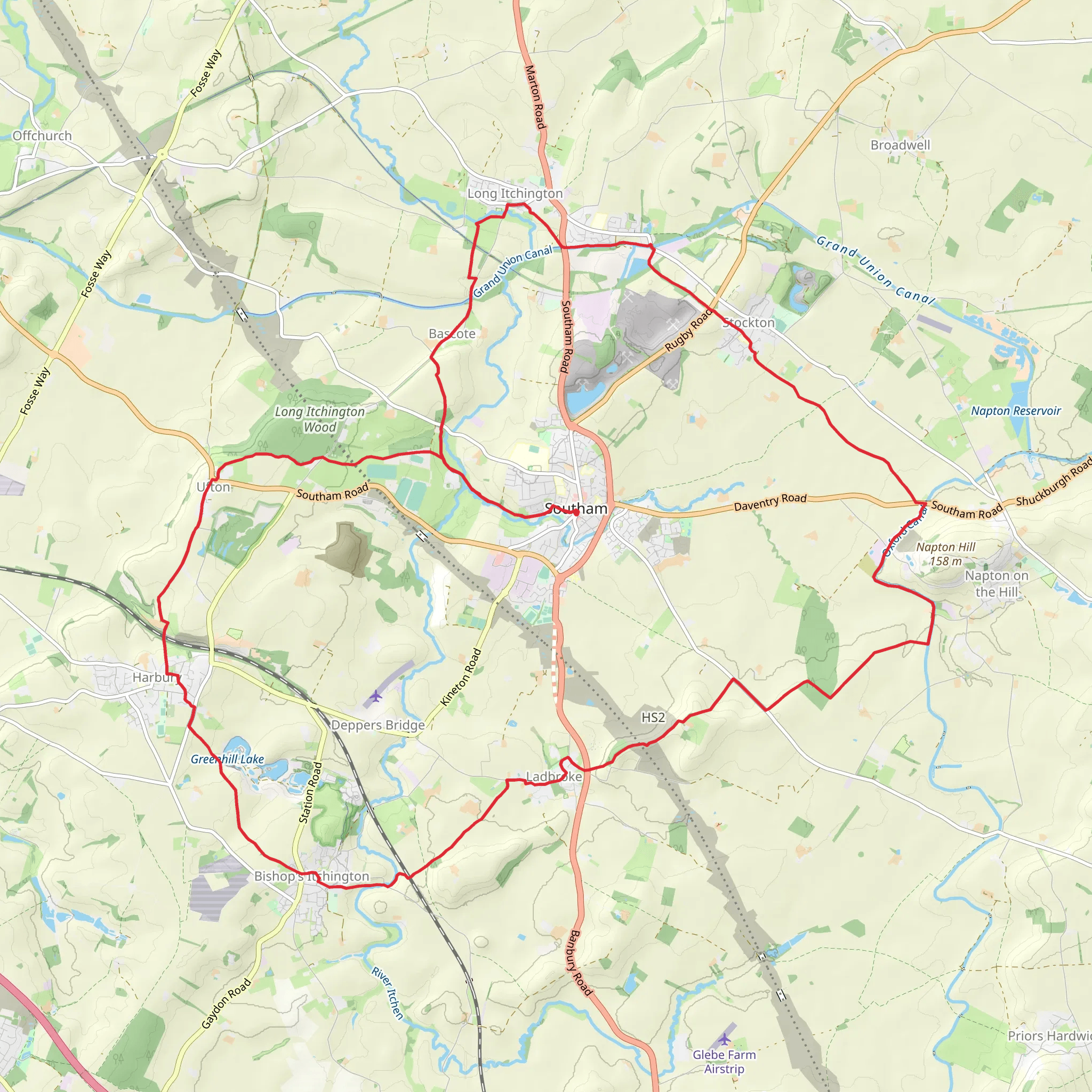 Harry Green Way mobile static map