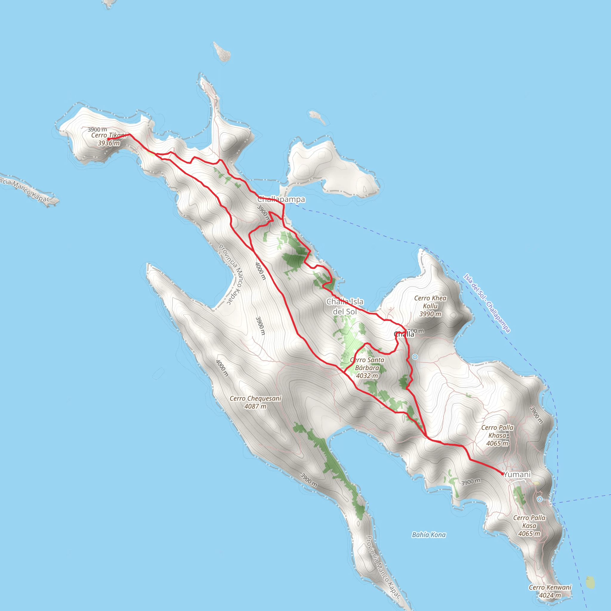 Isla del Sol mobile static map