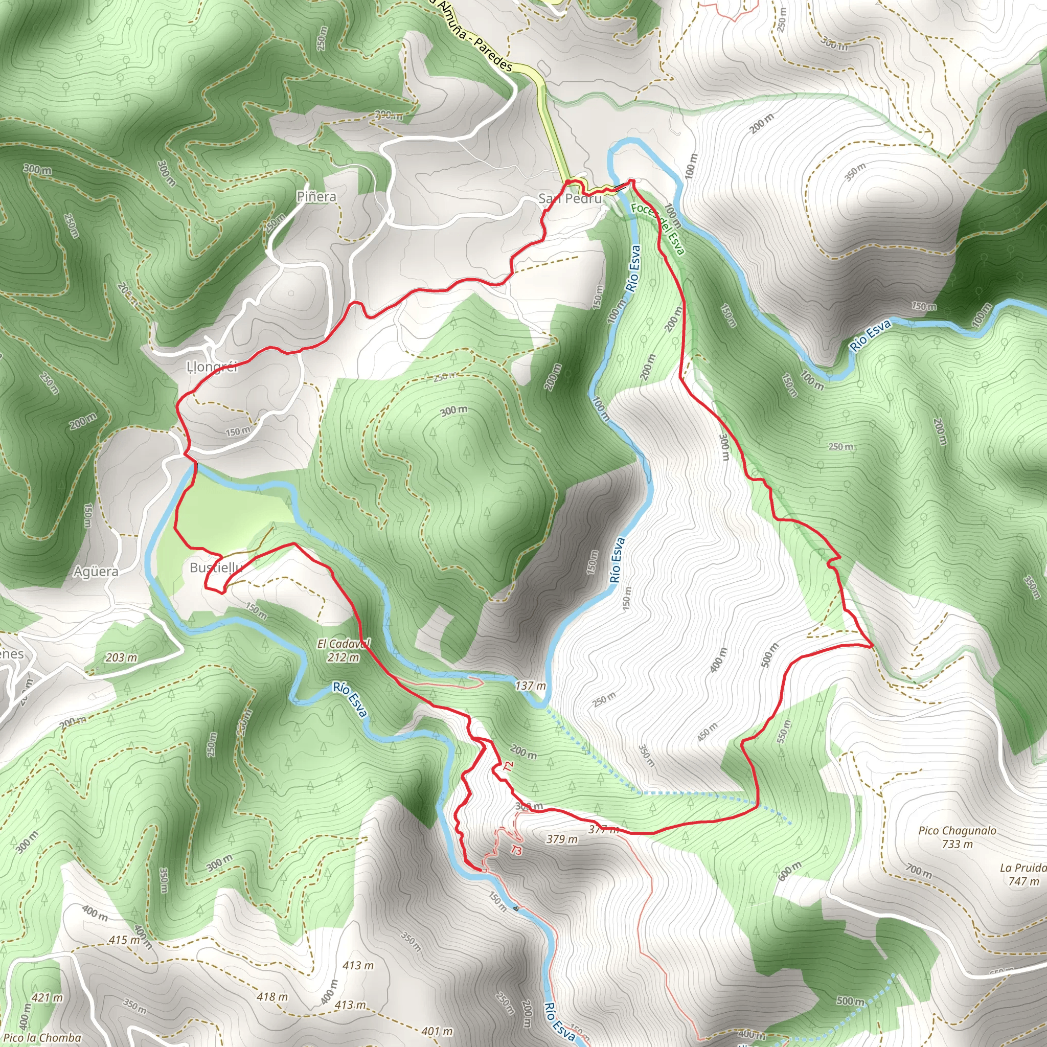 Gorges of Esva I mobile static map