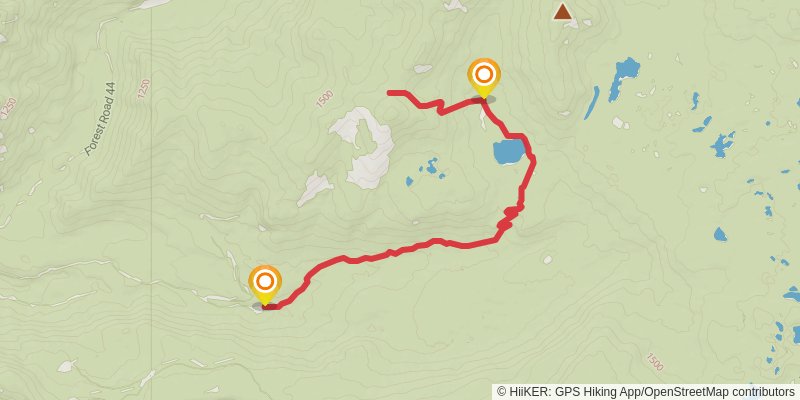 Judkin Trail via Cowlitz Trail stage 2 Map