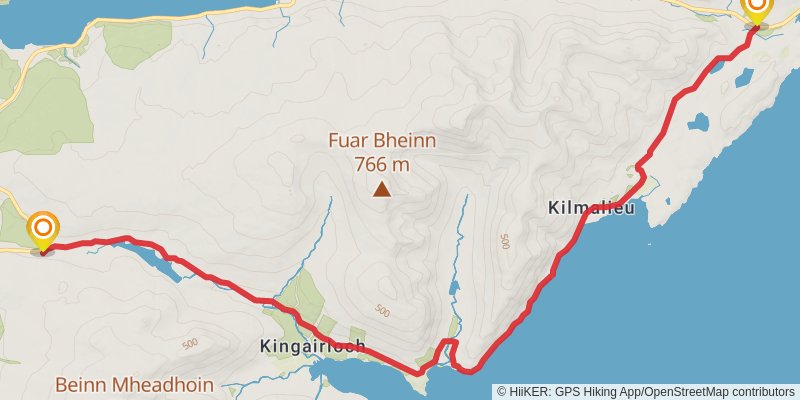 Stevenson Way stage 6 Map