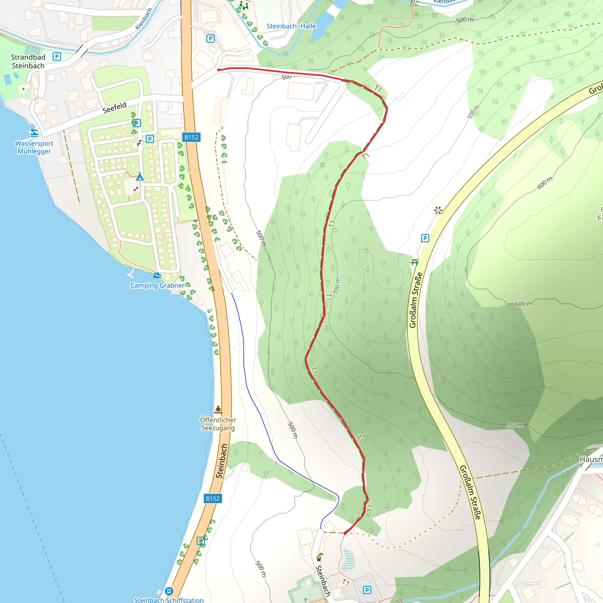 Pfarrersattelweg mobile static map