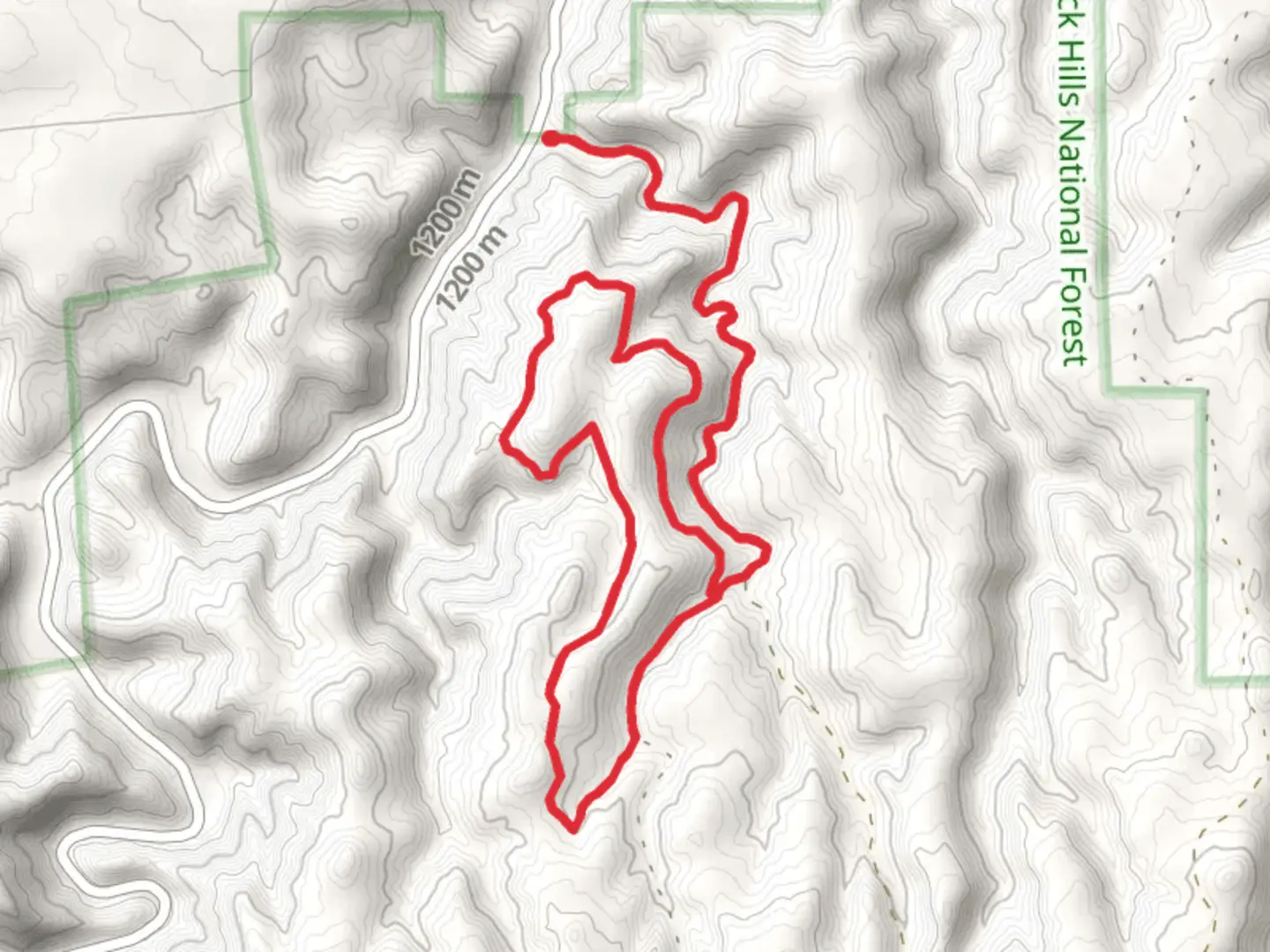 An image depicting the trail Dugout Gulch and Dugout Gulch Botanical Loop Trail and its surrounding area.