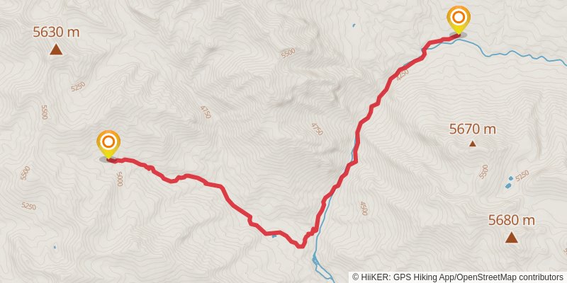 Great Himalayan Trail stage 68 Map