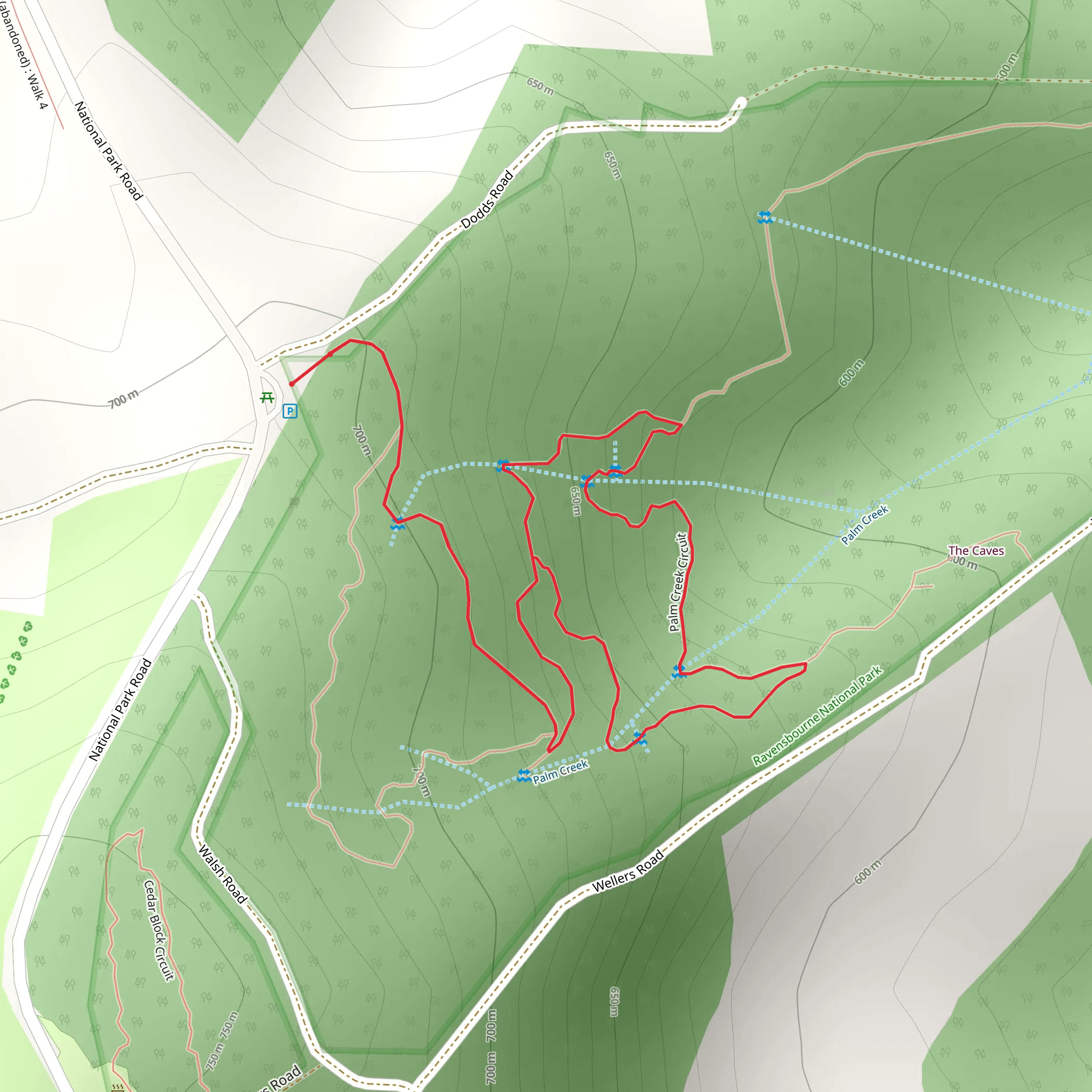 Palm Creek Circuit Track mobile static map