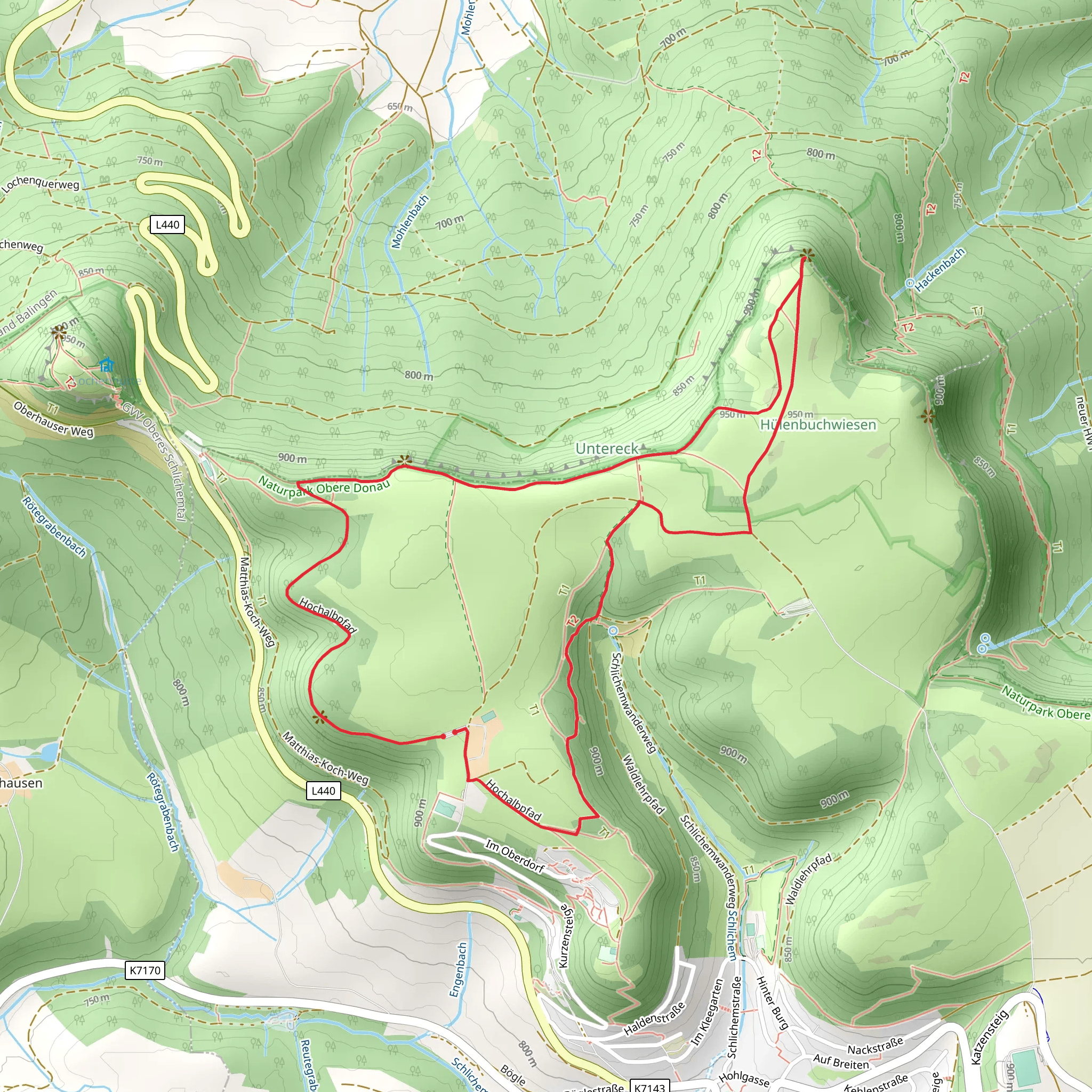 Hörnle Peak Loop via Hochalbpfad mobile static map