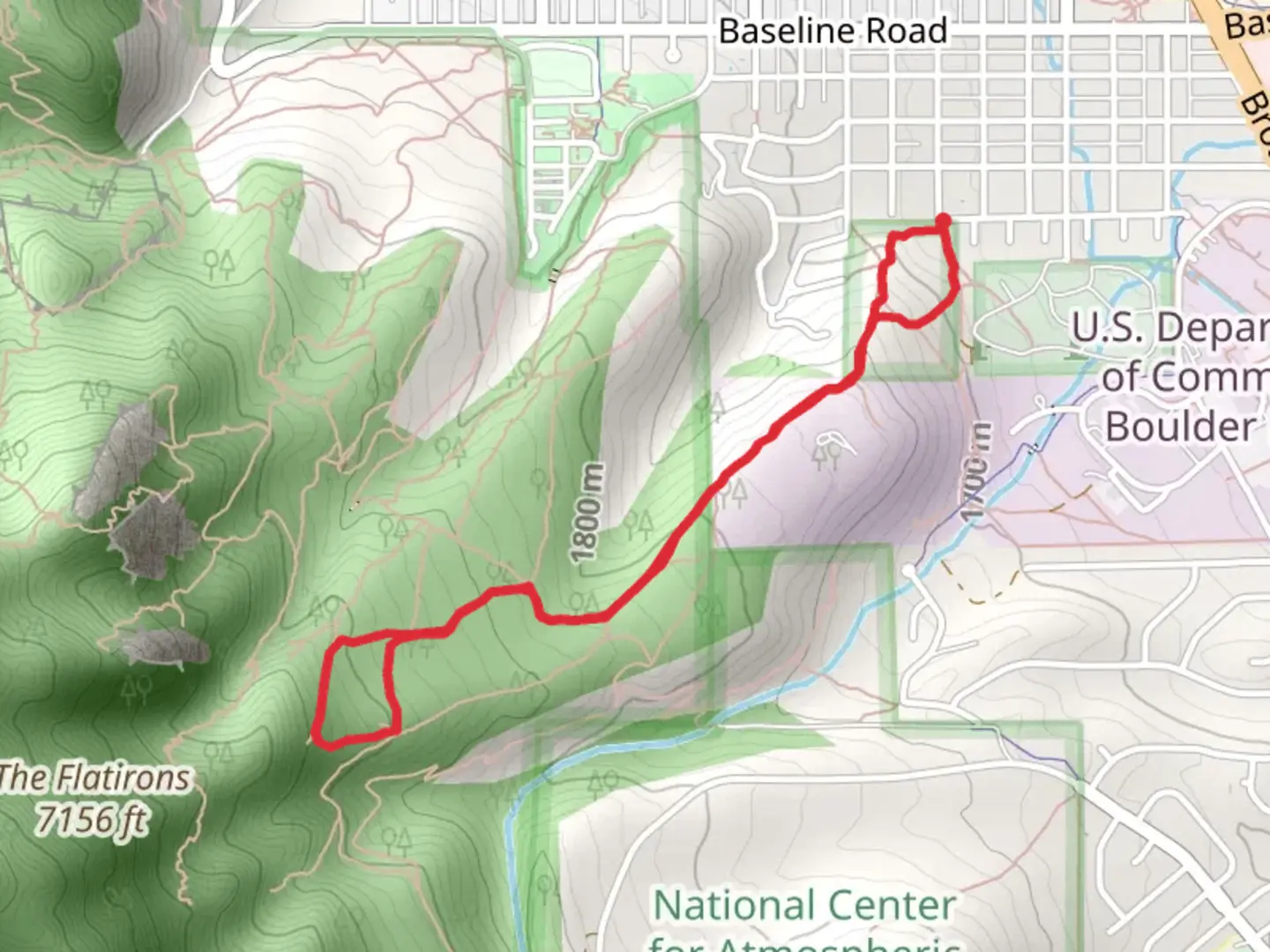 An image depicting the trail Four Pines and Woods Quarry Loop Trail and its surrounding area.