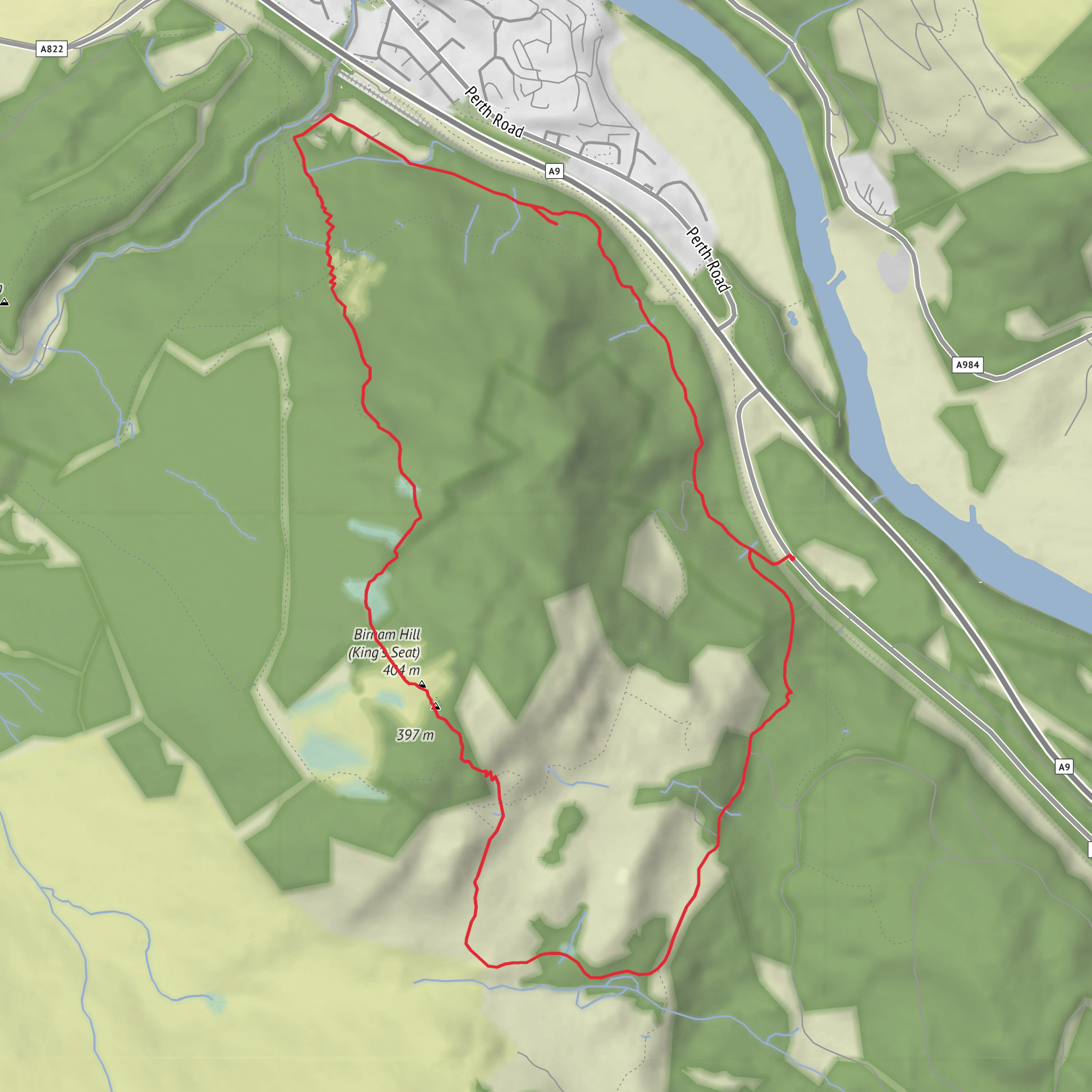 Birman Hill Circuit mobile static map